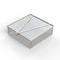 Anysizebasket Light Duty Basket: 10Lx10Wx3H, 304 SS, Hinged Lid with Thumb Clasp, No Handles, Mesh: 4 x .032 FLB-100100030-L04S - alternate 3